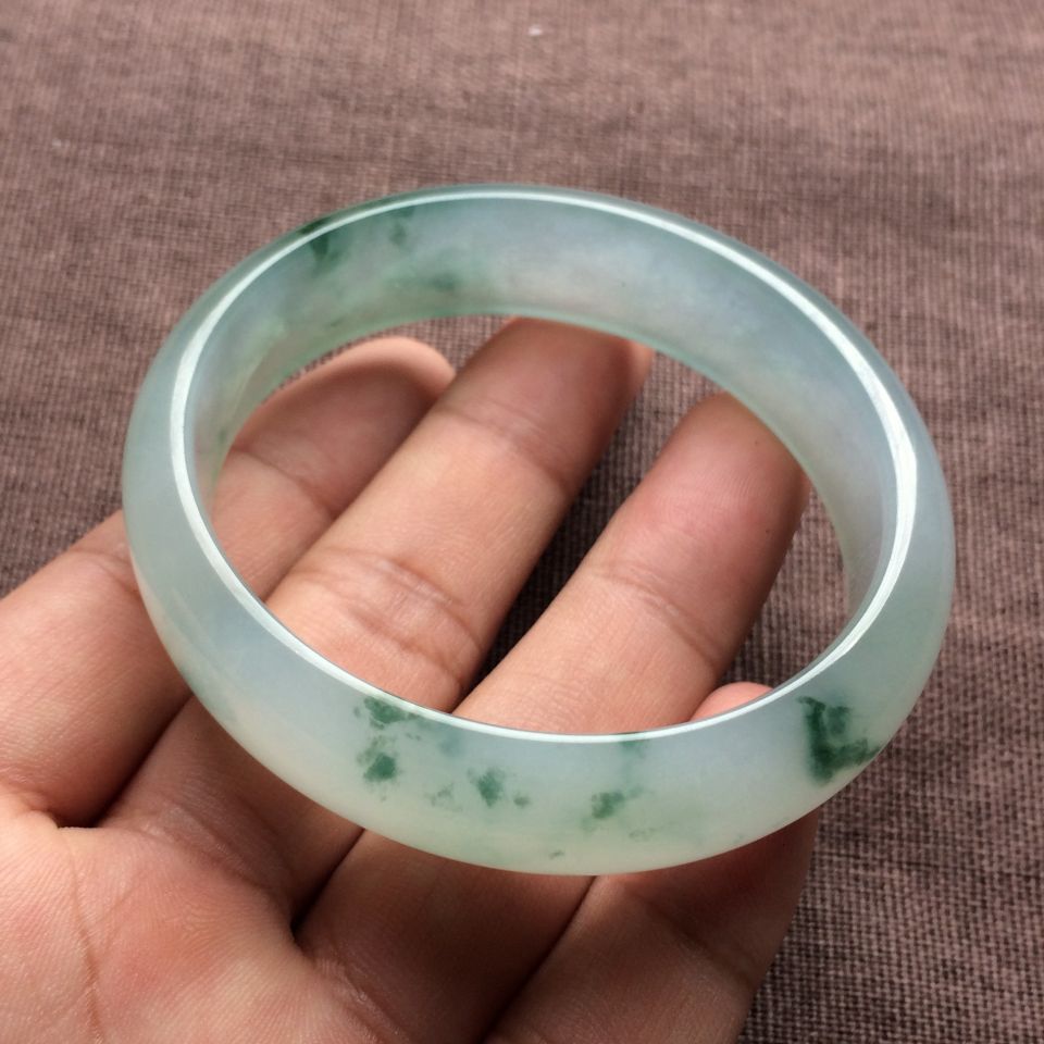 （超值推荐）冰种飘花贵妃镯（57.5mm-51.7mm）