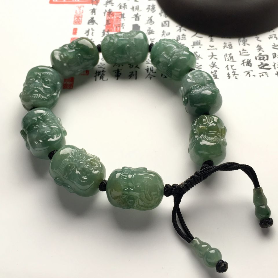 （超值推荐）糯冰种晴水罗汉头手链