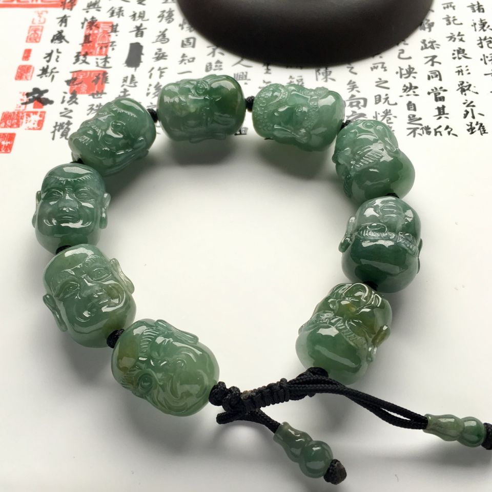 （超值推荐）糯冰种晴水罗汉头手链