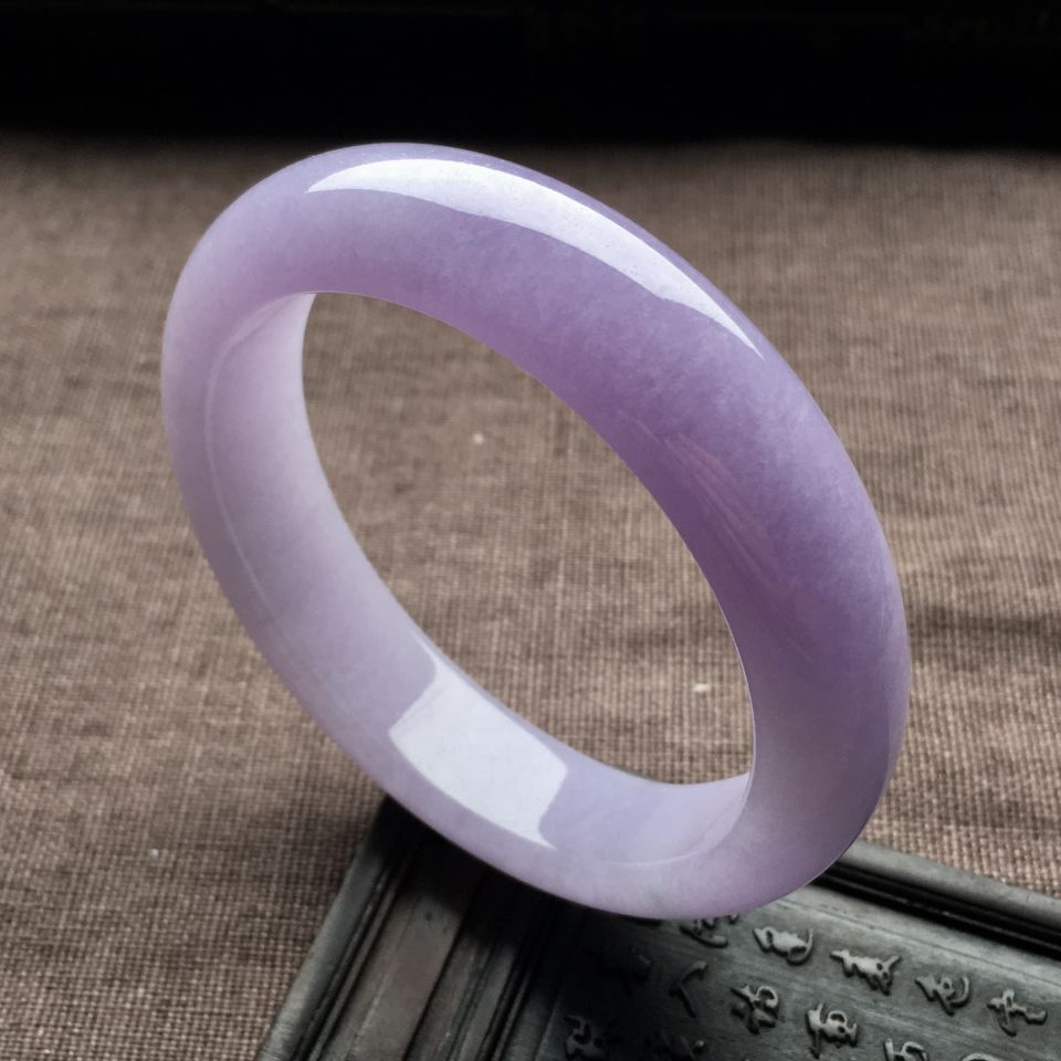 （超值推荐）糯冰种紫罗兰手镯（54.3mm）