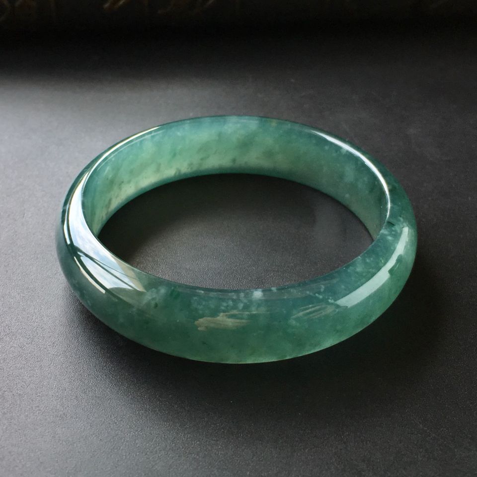 (超值推荐)冰种蓝晴水手镯(54.5mm)