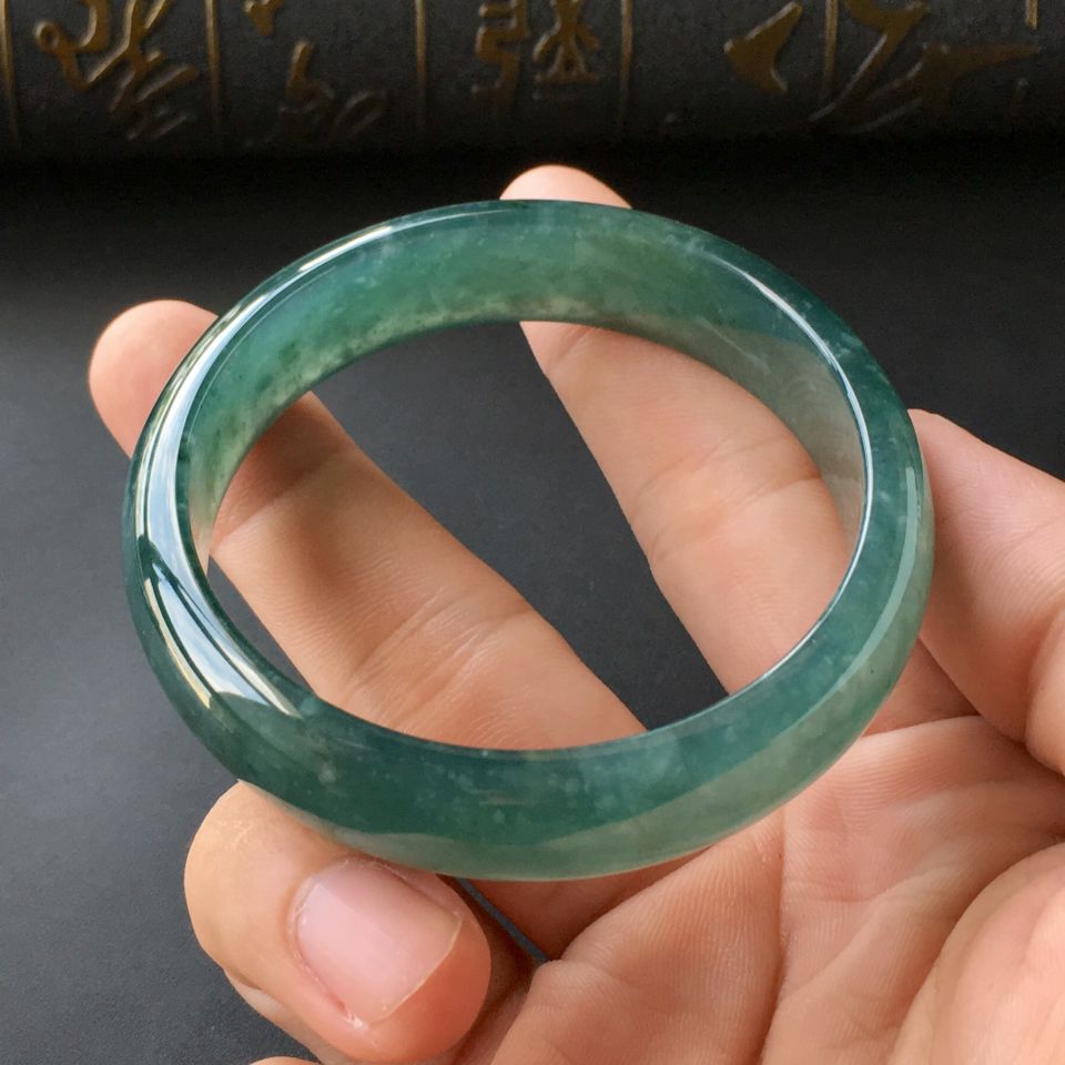 (超值推荐)冰种蓝晴水手镯(54.5mm)