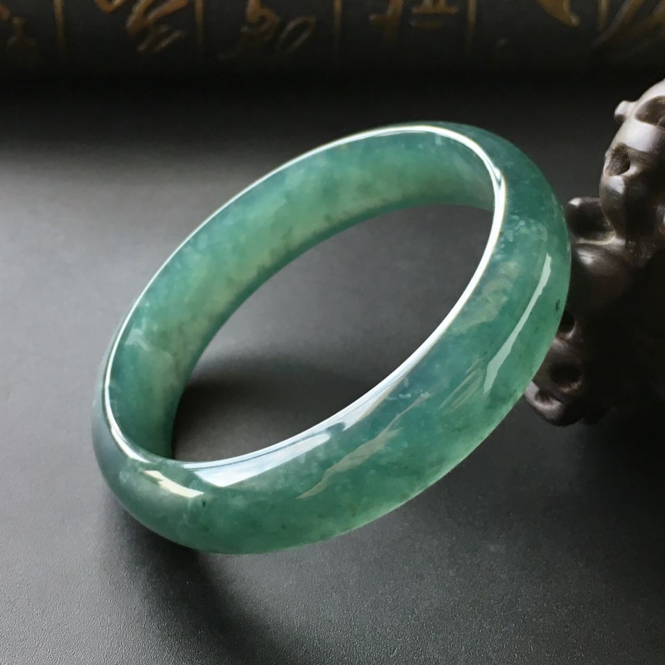 (超值推荐)冰种蓝晴水手镯(54.5mm)