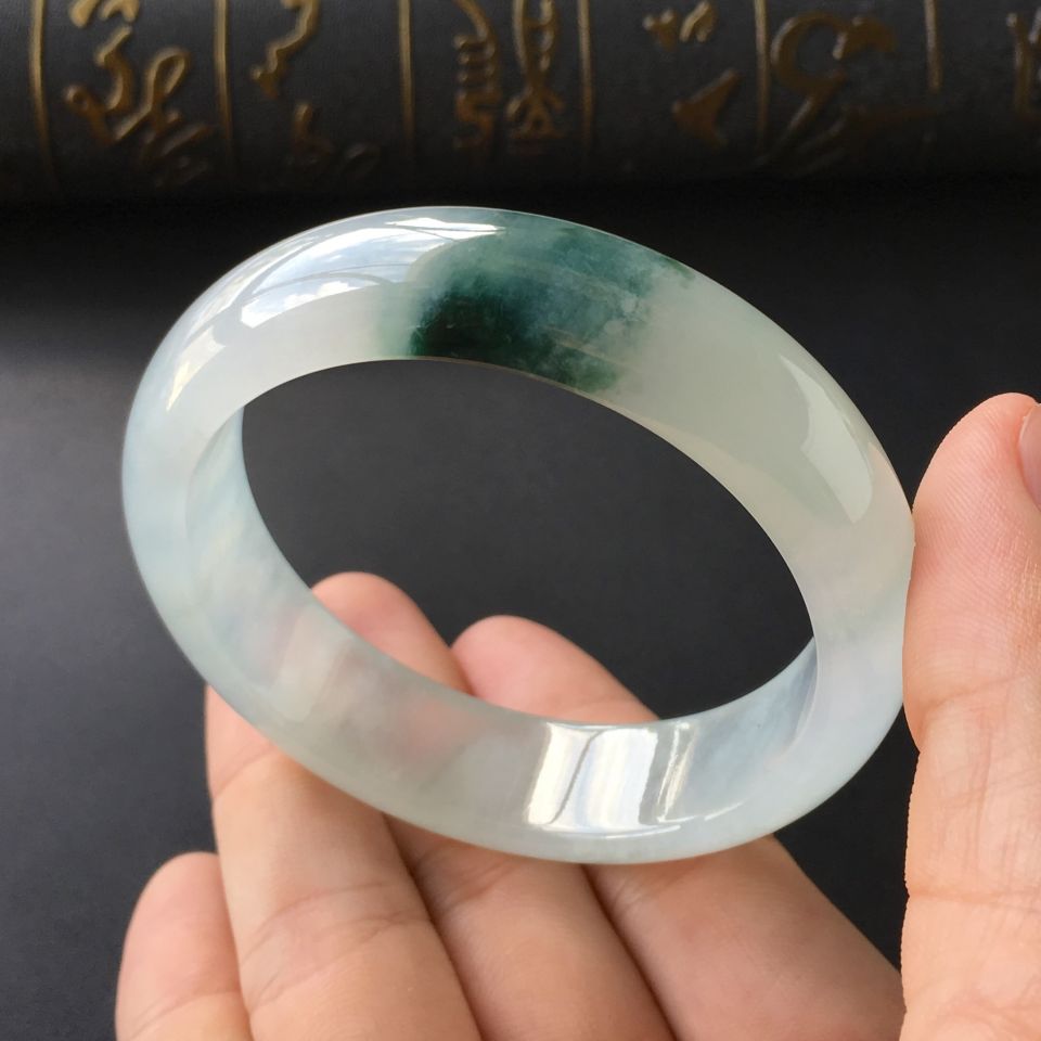 (超值推荐)冰种飘花手镯(56mm)