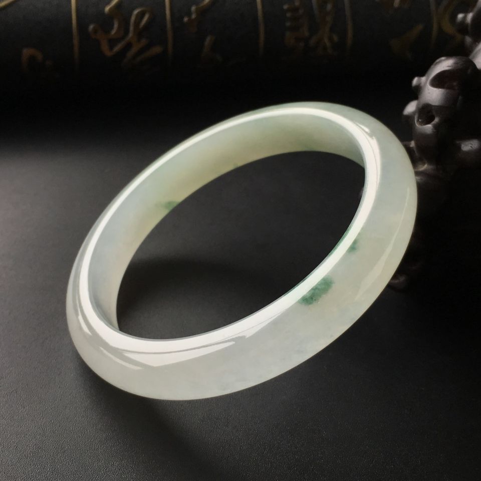 (超值推荐)冰种飘花手镯(57.7mm)