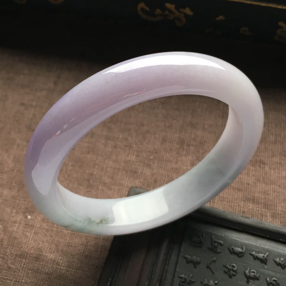 （超值推荐）糯冰种紫罗兰手镯（56.4mm）