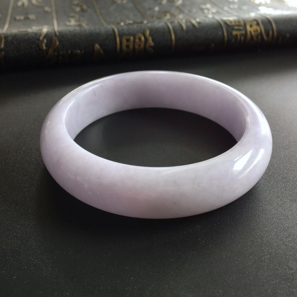 (超值推荐)糯冰种紫罗兰手镯(55.2mm)