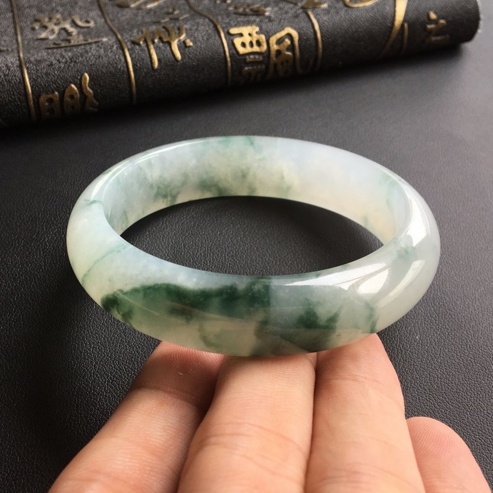 冰种飘花手镯(57.5mm)