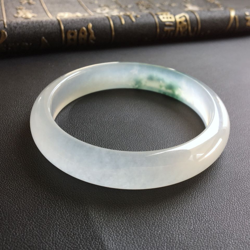 冰种飘花手镯(56.4mm)