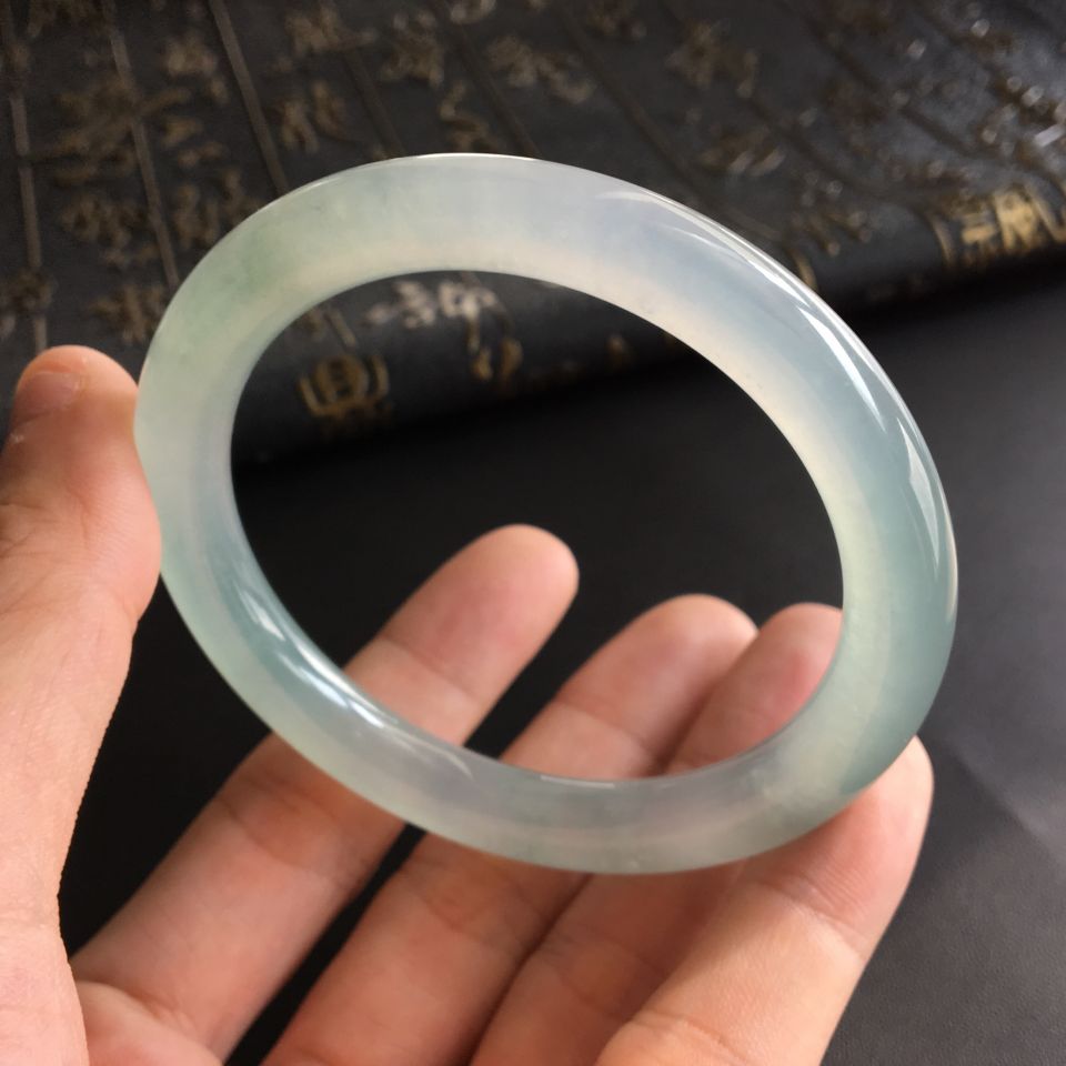 冰种晴水圆条手镯(58.7mm)