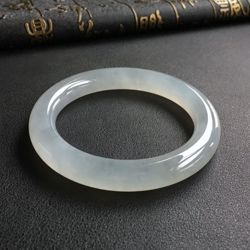 冰种晴水圆条手镯(54mm)