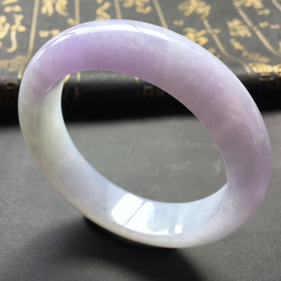 糯冰种紫罗兰手镯(56.2mm)