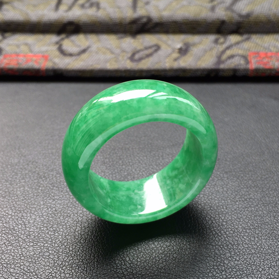 细糯种深绿指环(21.6mm)