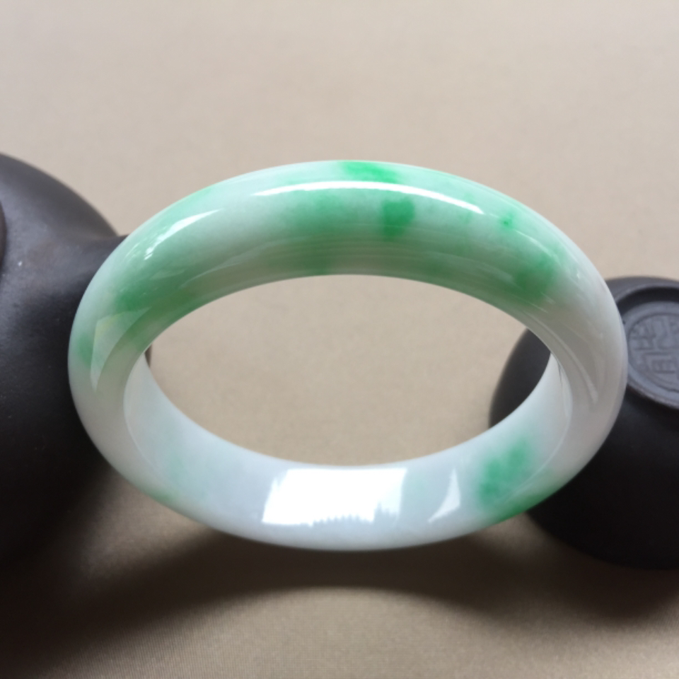 细糯种飘翠手镯 56mm