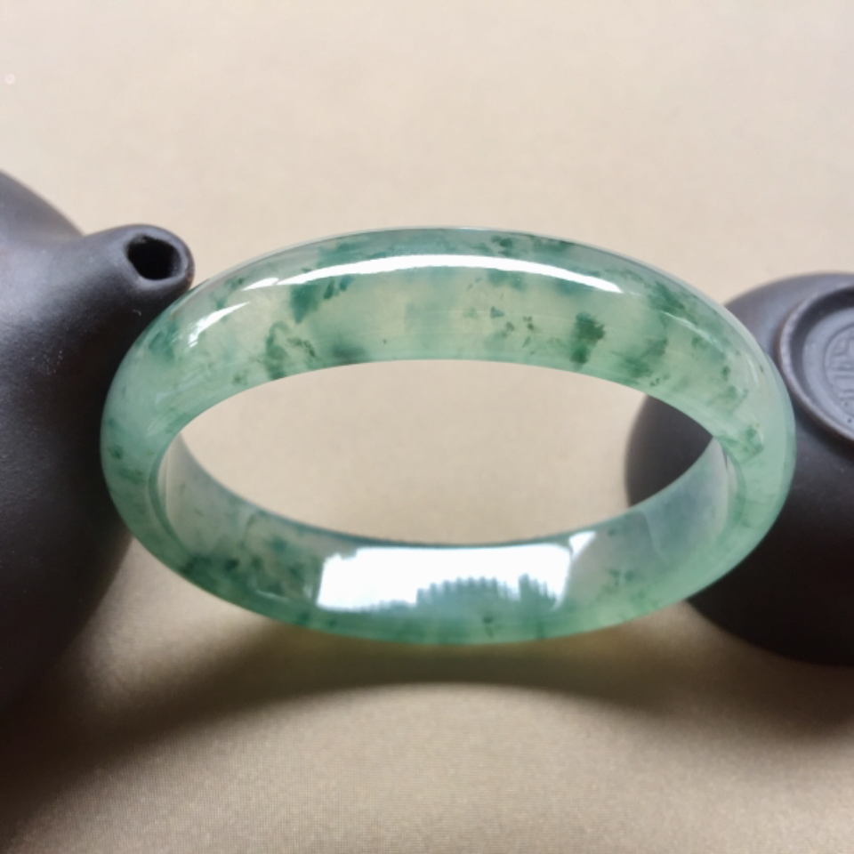冰种飘花贵妃手镯55mm-47.2mm