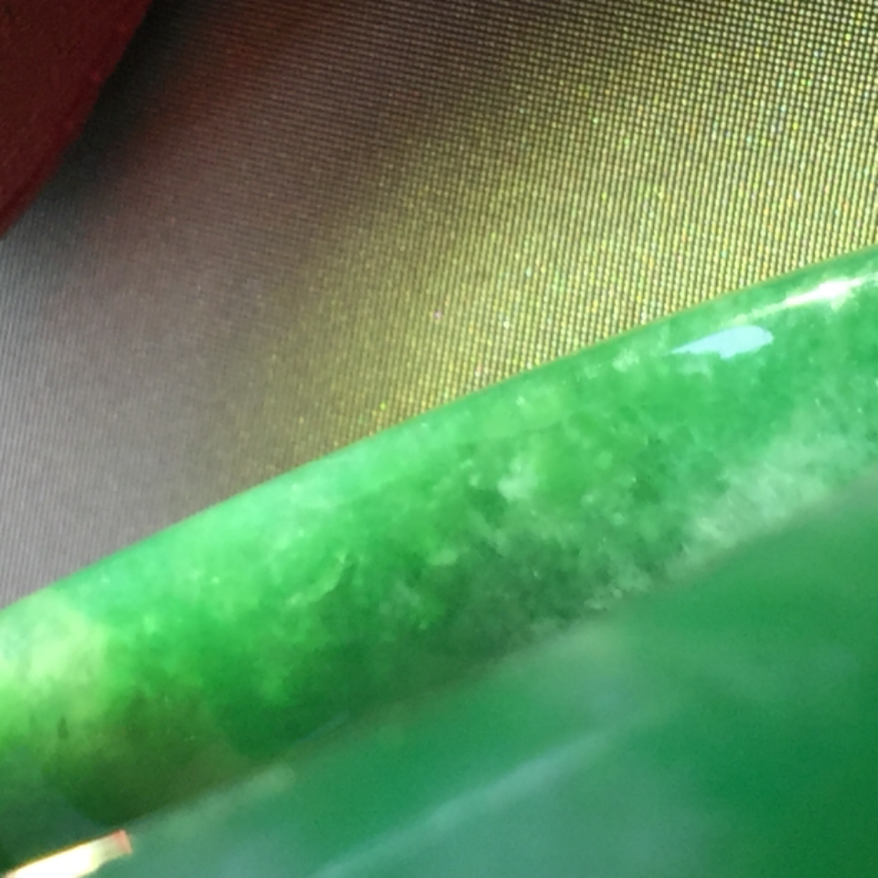 （超值推荐）细糯种飘翠 正圈手镯52mm