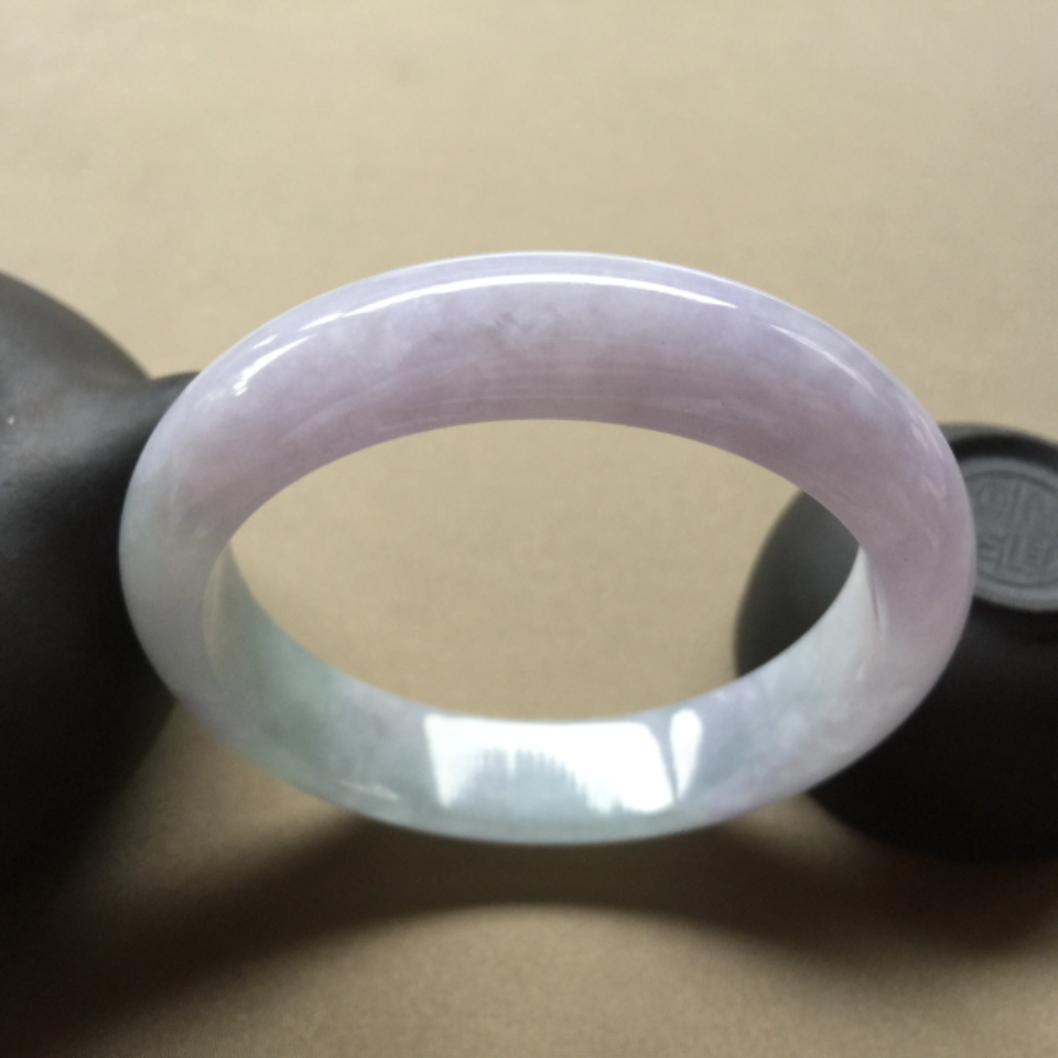 （超值推荐）糯冰种紫罗兰正圈手镯 56.3mm