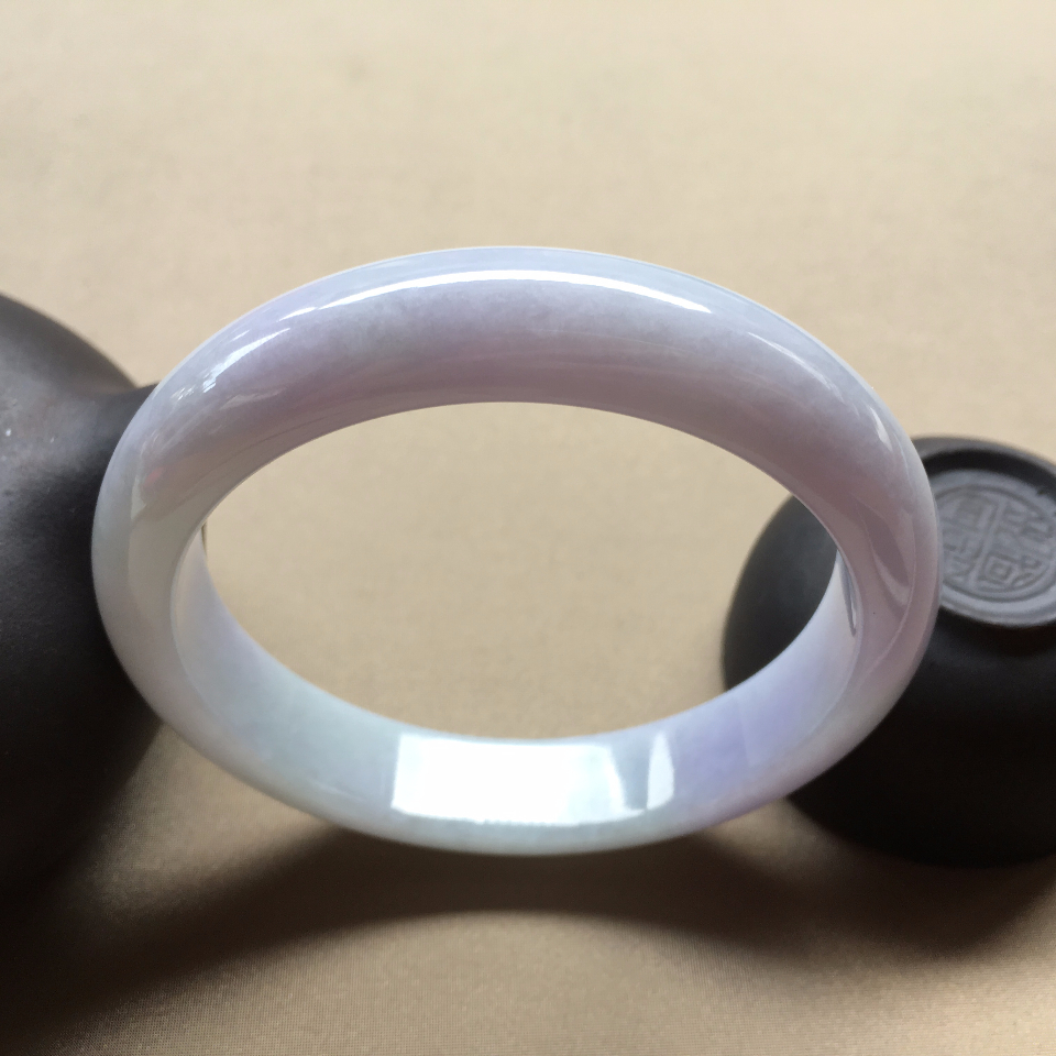 （超值推荐）细糯种淡紫正圈手镯 58.5mm