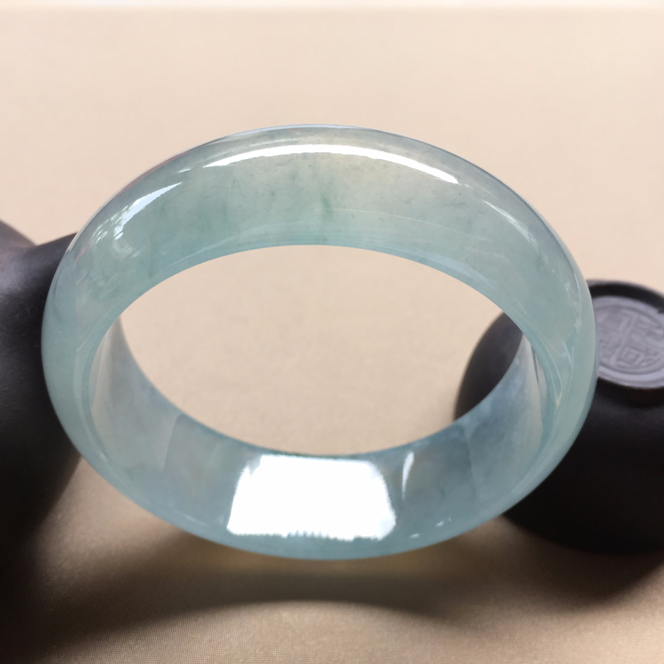 （超值推荐）冰种晴水正圈手镯  58.6mm