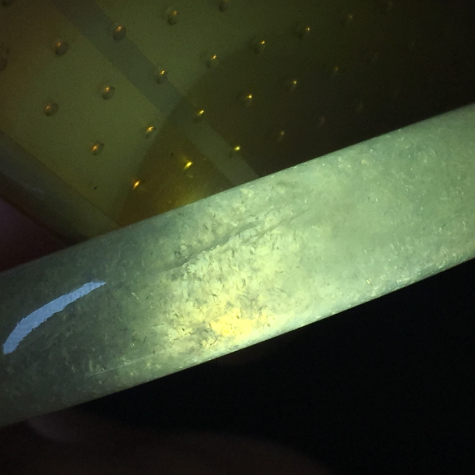 （超值推荐）冰种淡绿正圈手镯56.4mm