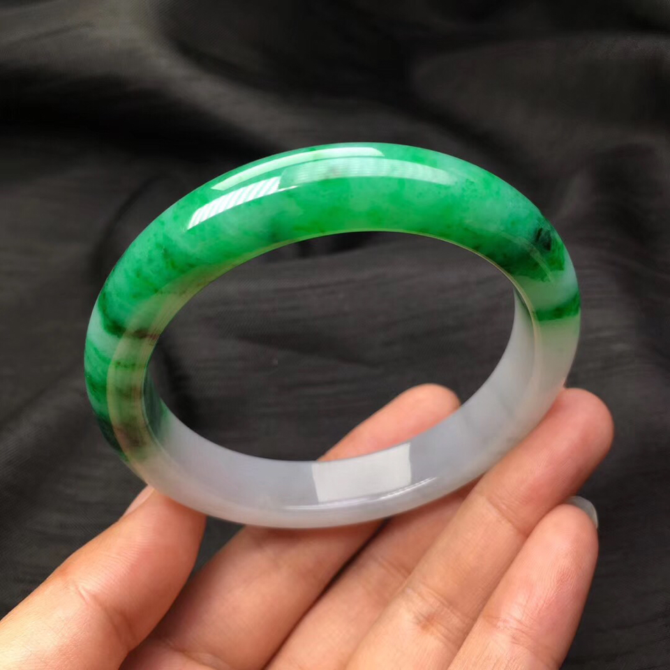 细糯种飘翠手镯（54mm）