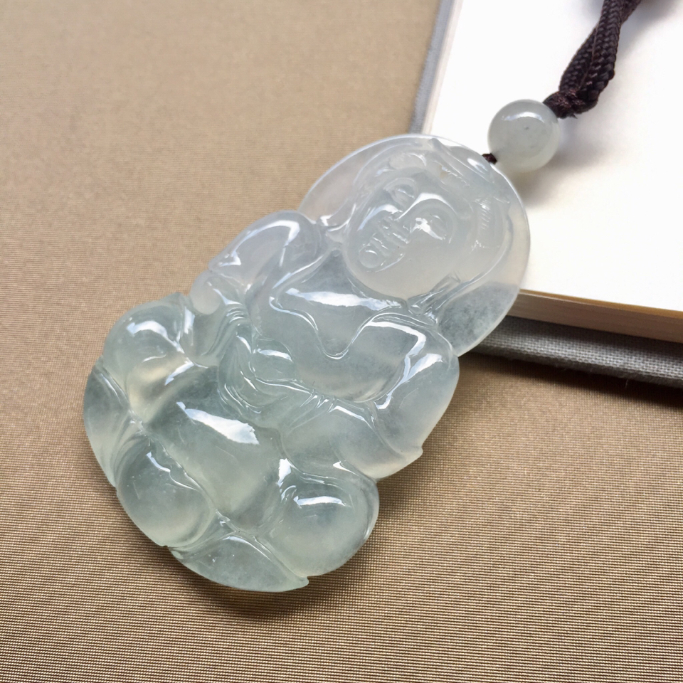（超值推荐）冰种淡晴水大件观音挂件