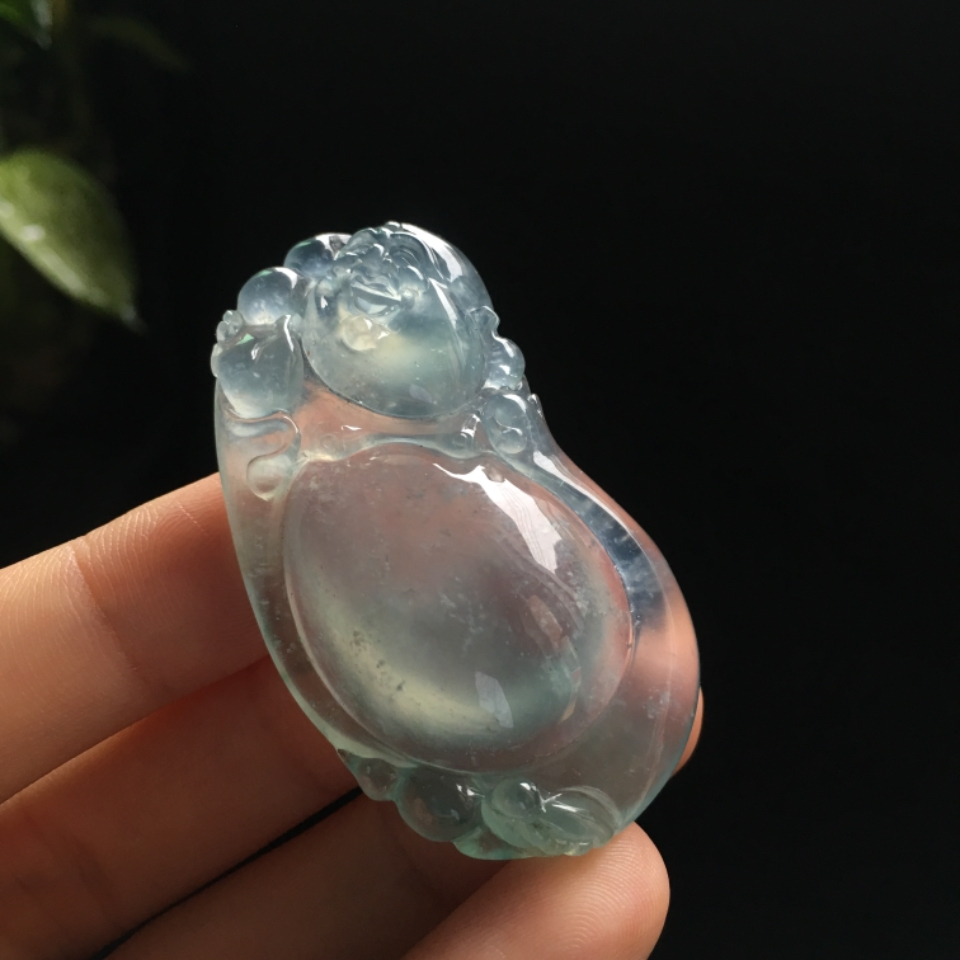 （超值推荐）冰种淡晴水底色随形佛挂件