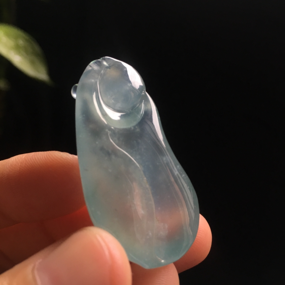 （超值推荐）冰种淡晴水底色随形佛挂件