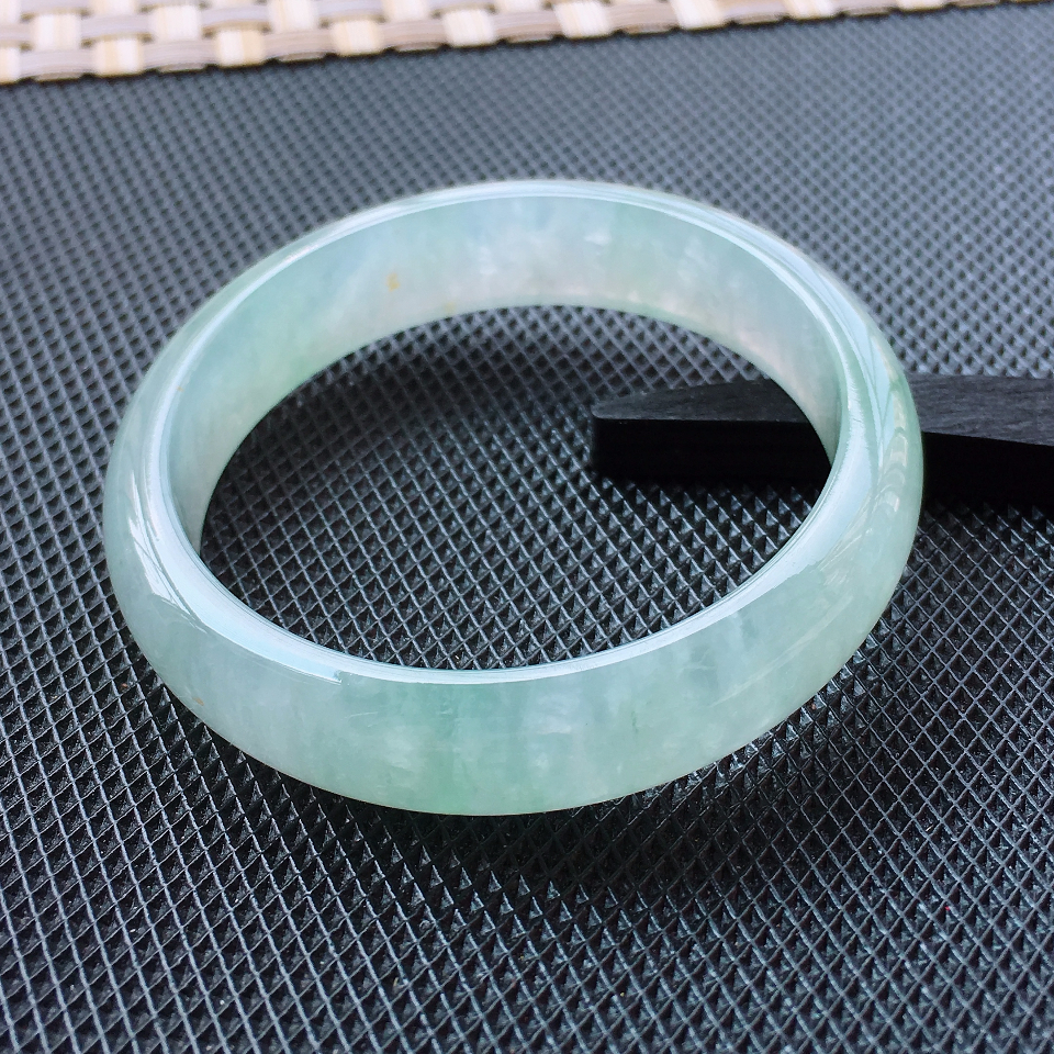 翡翠冰种晴水正装手镯（55.5mm）
