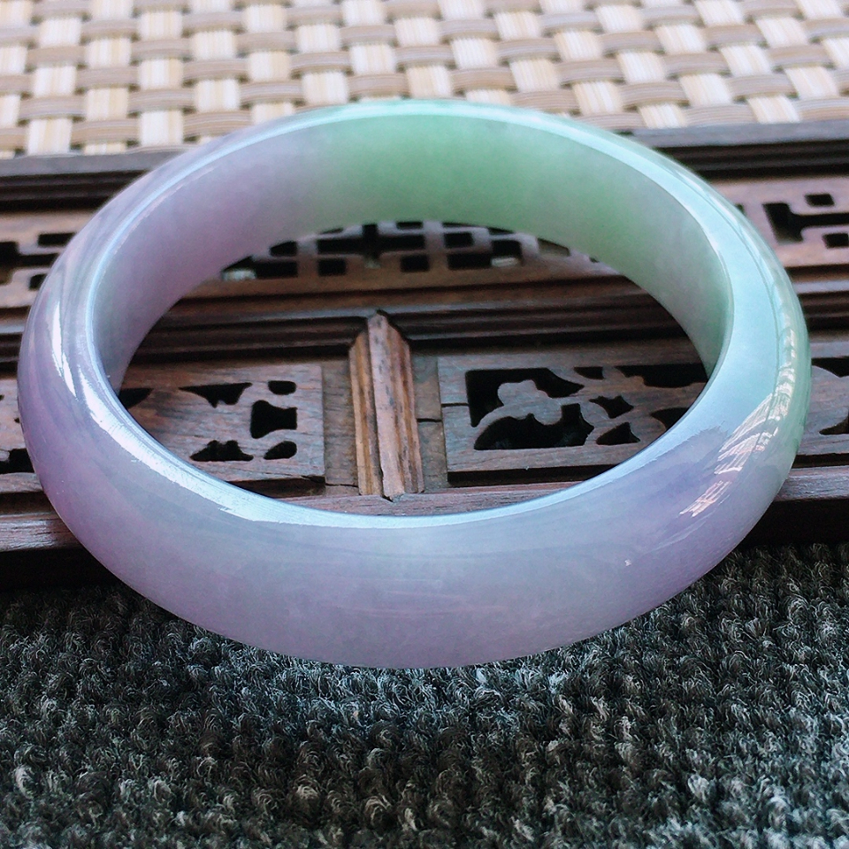 细糯种紫罗兰正装手镯57.6mm