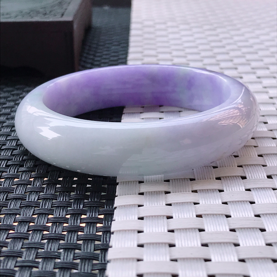 细糯种紫罗兰正装手镯58mm