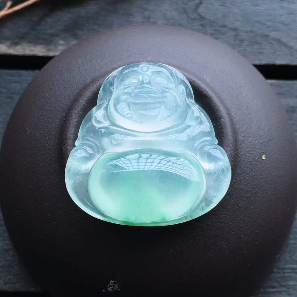 冰种飘绿佛公