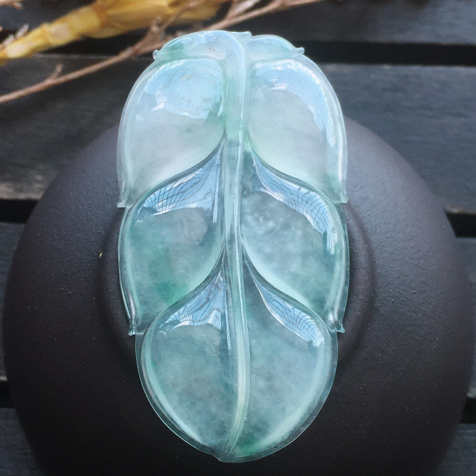 冰种飘花叶子