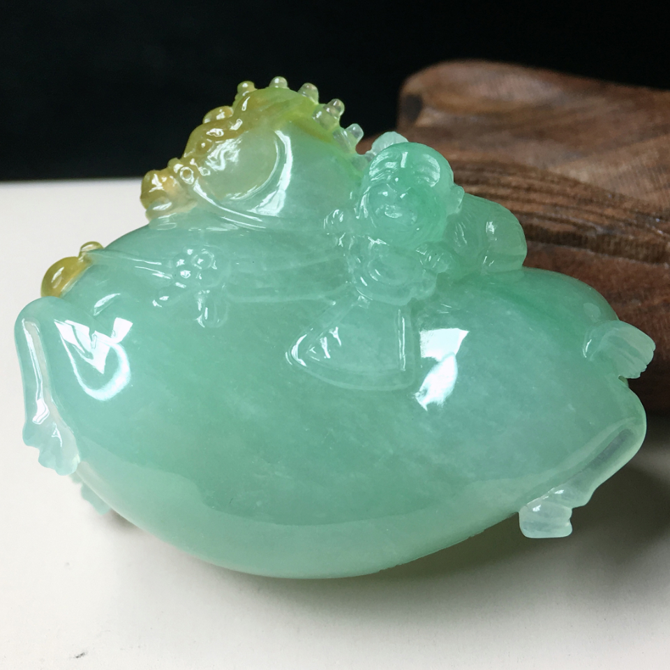 冰种双彩唐马