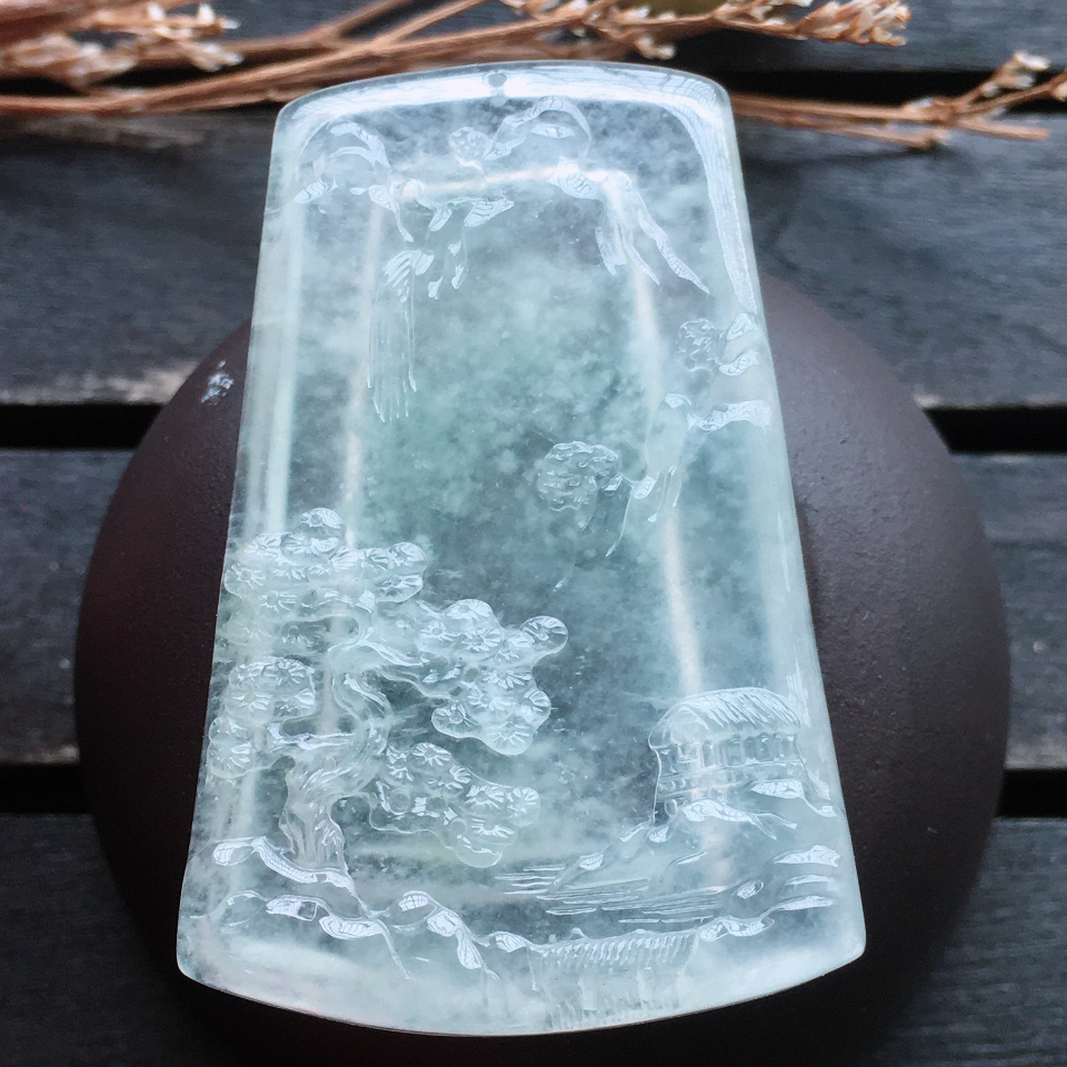 冰种山水牌