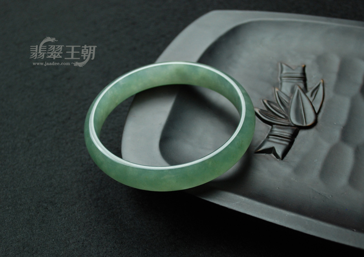 冰种蓝晴水缅甸翡翠手镯（58.8）