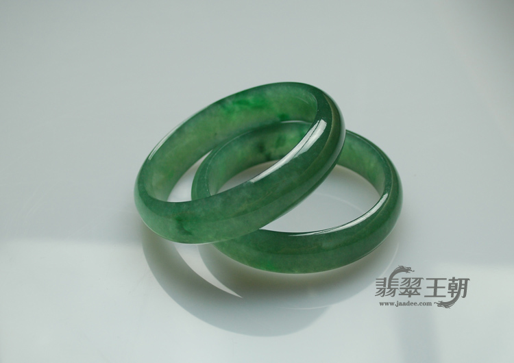 冰种晴水飘花缅甸翡翠手镯（56.2/59.1）