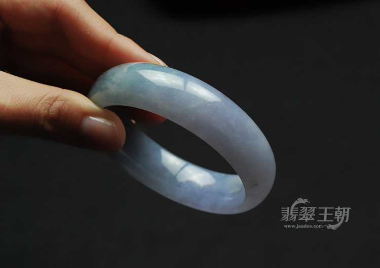 糯冰种紫罗兰缅甸翡翠手镯（57.3）