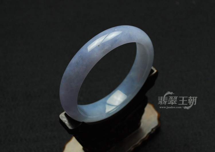 糯冰种紫罗兰缅甸翡翠手镯（57.4）