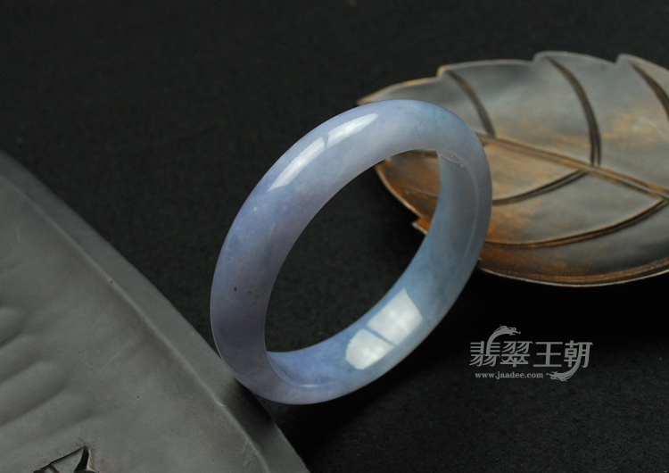 糯冰种紫罗兰缅甸翡翠手镯（57.4）