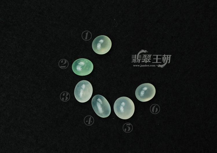 玻璃种晴水缅甸翡翠戒面(单价)