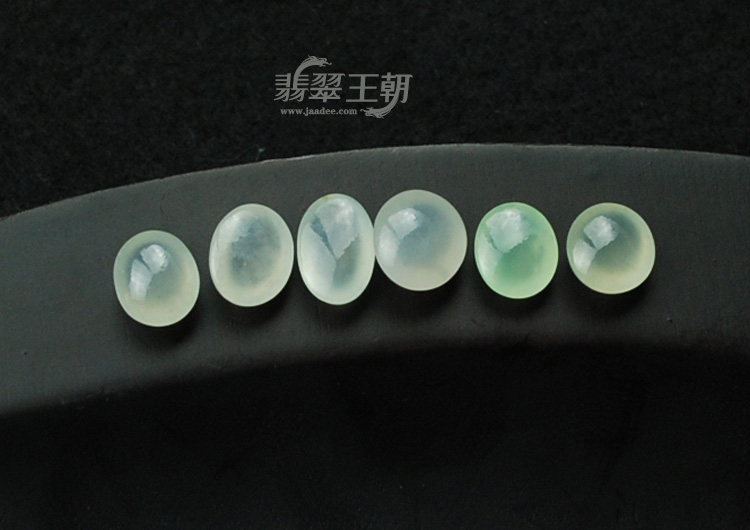 玻璃种晴水缅甸翡翠戒面(单价)
