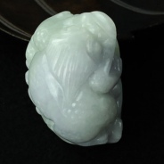 细糯种紫罗兰缅甸翡翠金蟾手玩