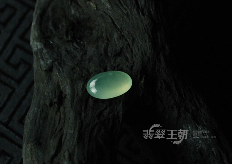 冰种晴水缅甸翡翠戒面