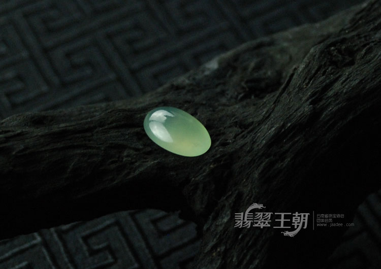 冰种晴水缅甸翡翠戒面