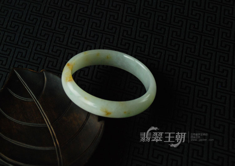 细糯种飘红翡缅甸翡翠富贵花开手镯（60.6）