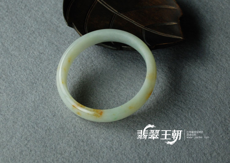细糯种飘红翡缅甸翡翠富贵花开手镯（60.6）