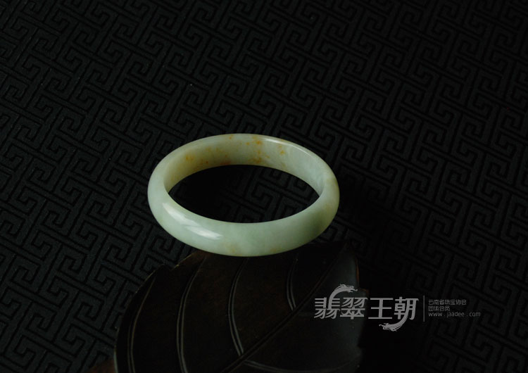 feicui细糯种飘红翡缅甸翡翠富贵花开手镯（60.7）