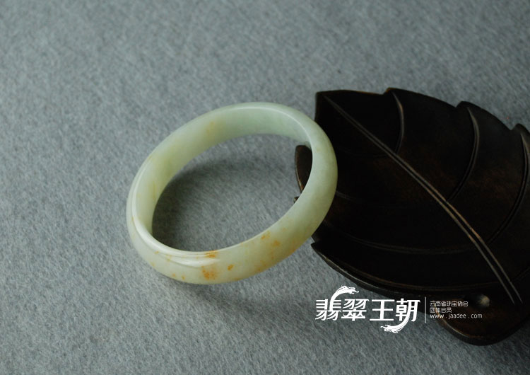 feicui细糯种飘红翡缅甸翡翠富贵花开手镯（60.7）
