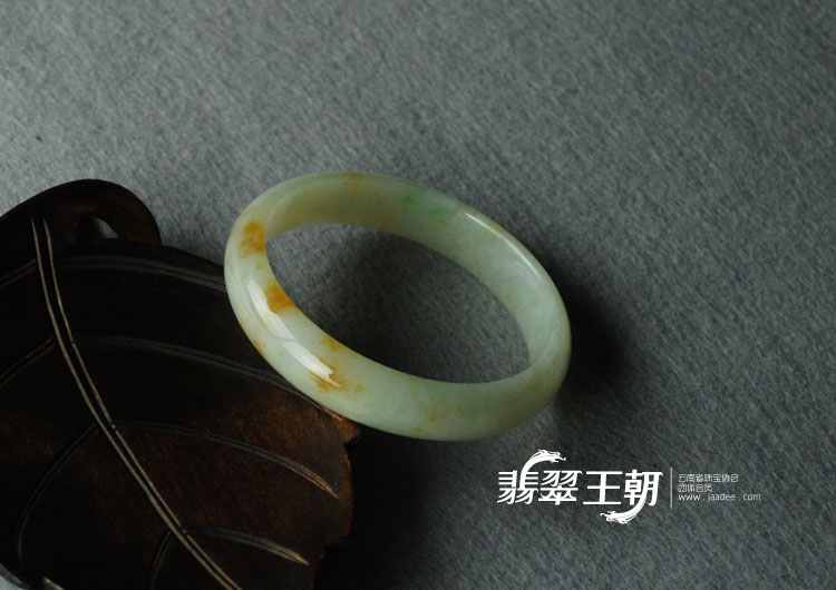细糯种飘红翡缅甸翡翠富贵花开手镯（60.4）
